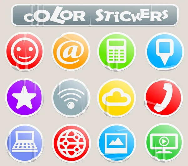 Social Media Vector Icons User Interface Design — Stock Photo, Image