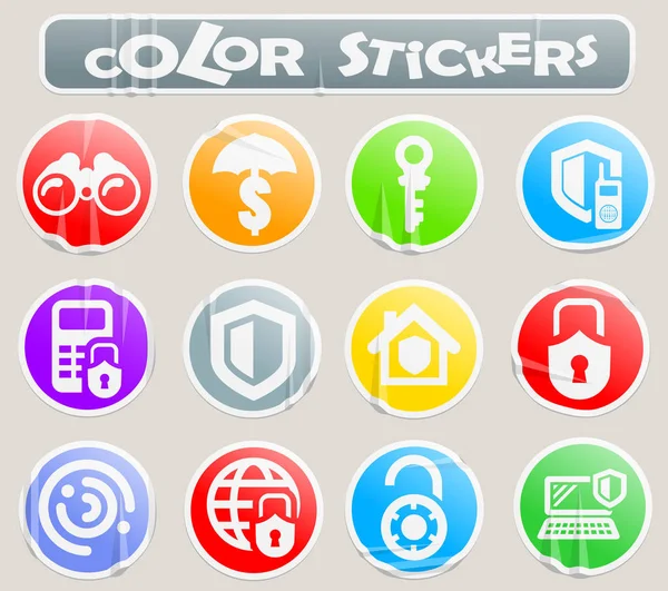 Security Protection Vector Icons User Interface Design — Stock Photo, Image