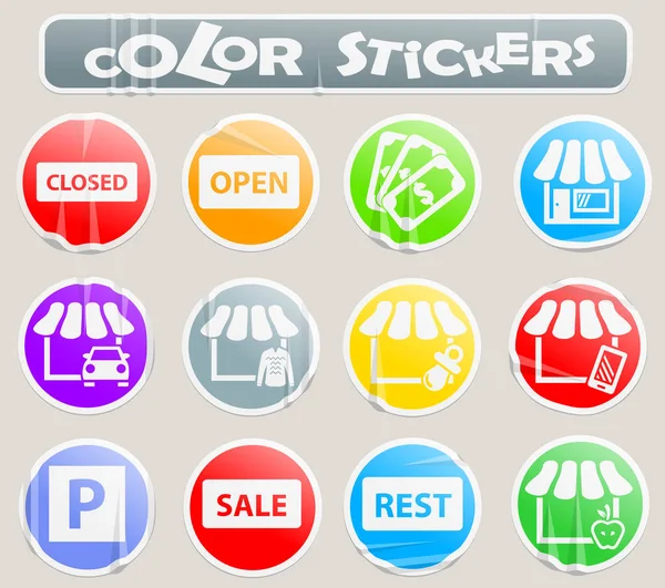 Shop Vector Icons User Interface Design — Stock Photo, Image