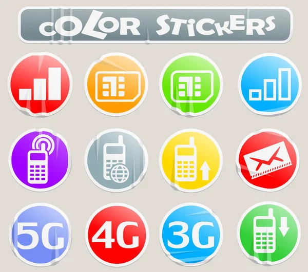 Mobile Connecttion Vector Icons User Interface Design — Stock Photo, Image