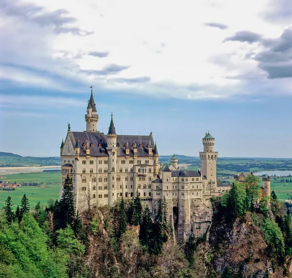 Vista Panorâmica Majestosa Arquitetura Medieval Castelo — Fotografia de Stock