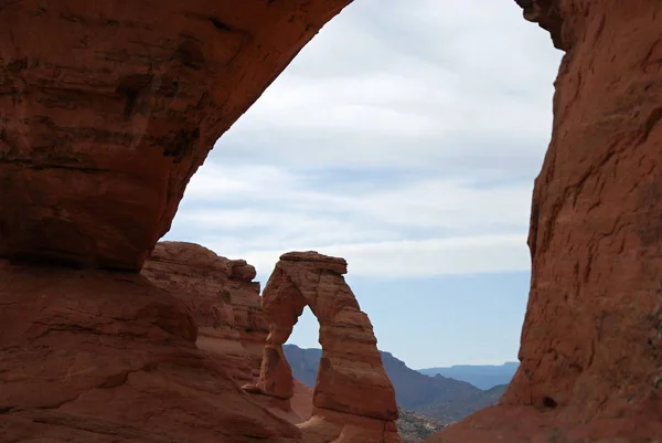 Delicate Arch Arches National Park Юта — стокове фото