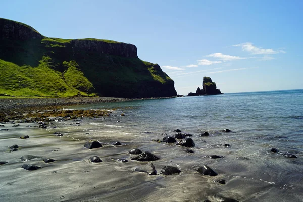 Praia Talisker Fica Perto Aldeia Carbost Ilha Skye — Fotografia de Stock