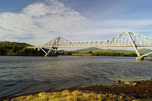 Falls Lora Tidal Stream Mouth Loch Etive Particularly Pronounced Springtide — Stock Photo, Image