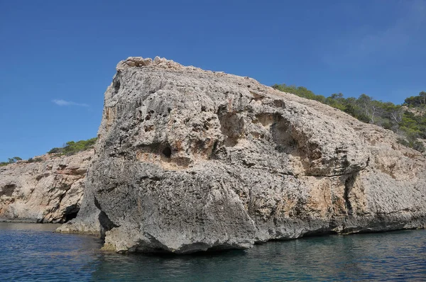 Paisaje Con Rocas Ibiza —  Fotos de Stock