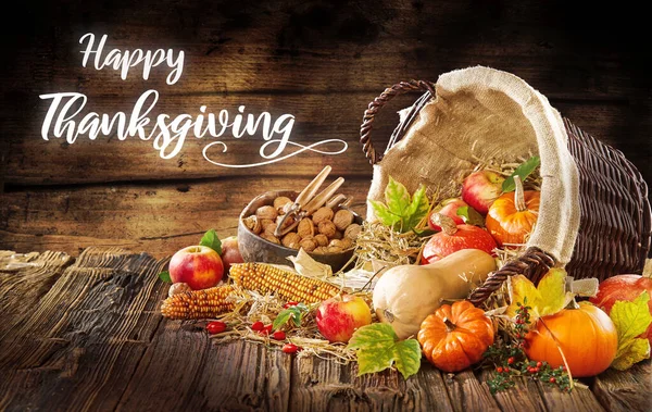 Modern Image Thanksgiving Invitation Beautiful Fall Autumn Decoration Elements Form — Stock Photo, Image