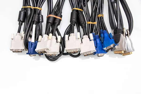 Network Cables Electrical Connection — Stock Photo, Image