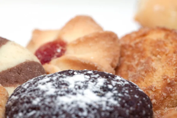 Deliciosas Galletas Festivas Fondo Madera — Foto de Stock