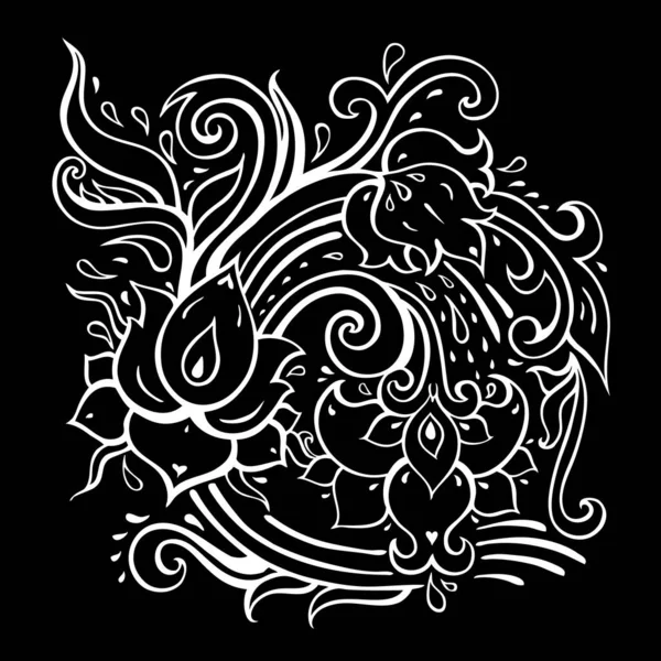 Paisley Hintergrund Handgezeichnetes Ornament Vektorillustration — Stockfoto