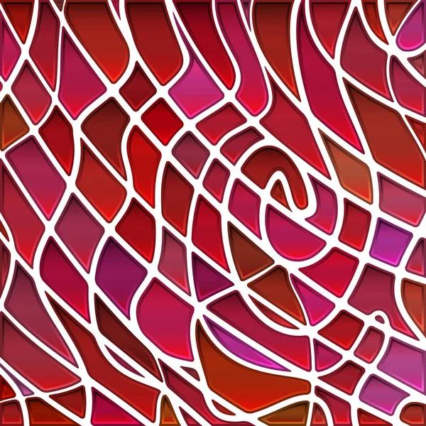 Абстрактний Векторний Вітражний Мозаїчний Фон Червоний Фіолетовий — стокове фото