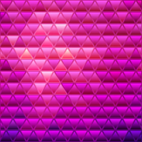 Abstract Vector Stained Glass Triangle Mosaic Background Purple Violet — Stock Photo, Image