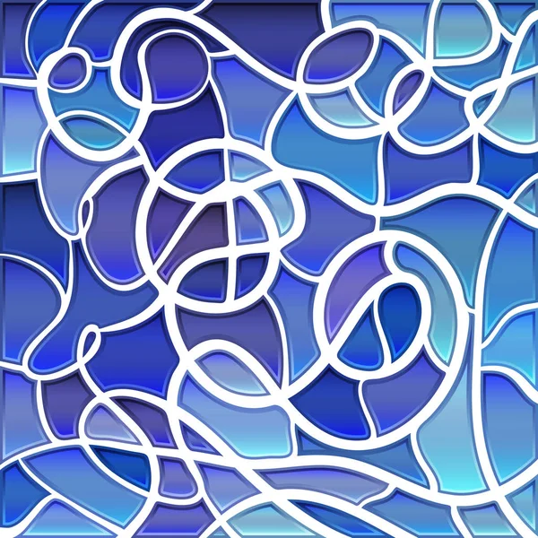 Vector Abstracto Manchado Vidrio Mosaico Fondo Azul Violeta — Foto de Stock