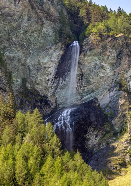 Jungfernsprung Vodopád Heiligenblut Rakousko — Stock fotografie