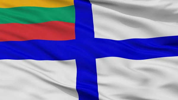 リトアニア海軍の旗 クローズアップビュー 3Dレンダリング — ストック写真