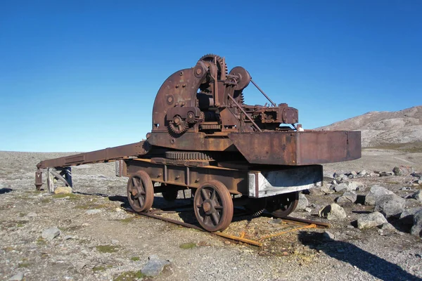 Old Railway Crane Svalbard — Stock Photo, Image