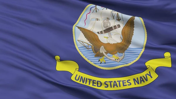 United States Navy Official Specifications Flag Closeup View Rendering — стокове фото