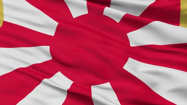 Japan Self Defense Forces Flag Closeup View Rendering — стокове фото