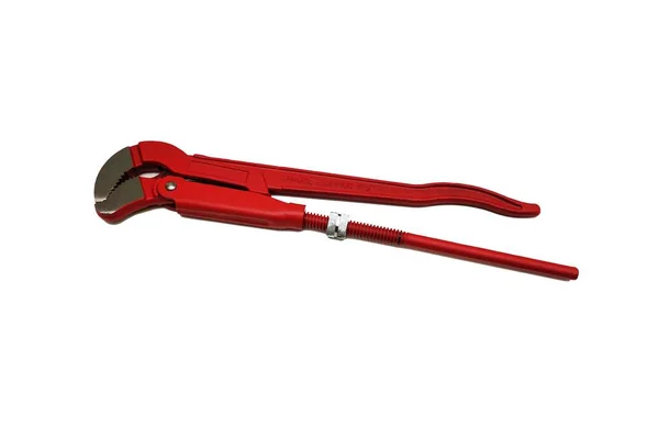 Big Red Water Pump Pliers White Background — Stock Photo, Image