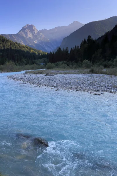 Fiume Freddo Naturale Nel Paesaggio Montano Austria — Foto Stock