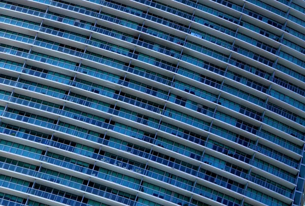 Detalle Arquitectónico Cerca Del Exterior Del Edificio Rascacielos Miami Florida —  Fotos de Stock