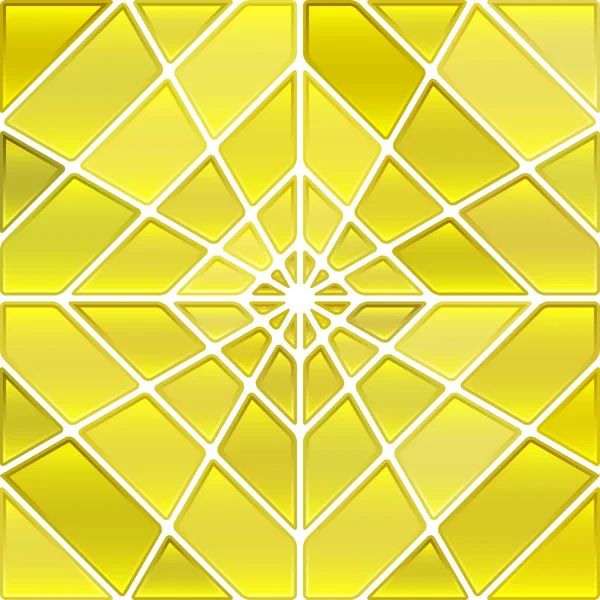 Абстрактный Векторный Витраж Мозаики Желтый Ромб — стоковое фото