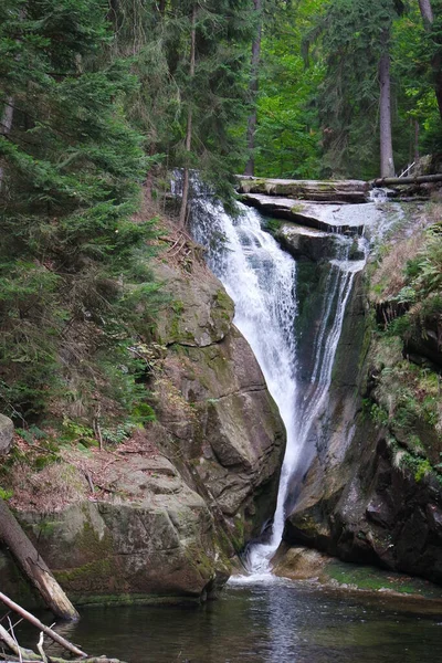 Reuzengebergte Nationaal Park Polen Waterval Szklarki — Stockfoto