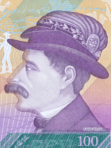 Ezequiel Zamora Retrato Dinheiro Venezuelano — Fotografia de Stock
