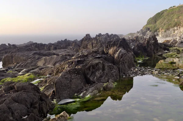 Rifflandschaft Océano Atlántico Britany Locquirec — Foto de Stock