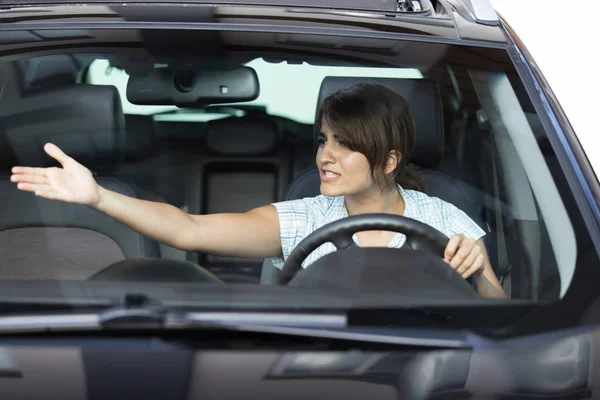 Menina Carro — Fotografia de Stock