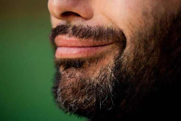 Retrato Hombre Guapo Con Barba Bigote — Foto de Stock