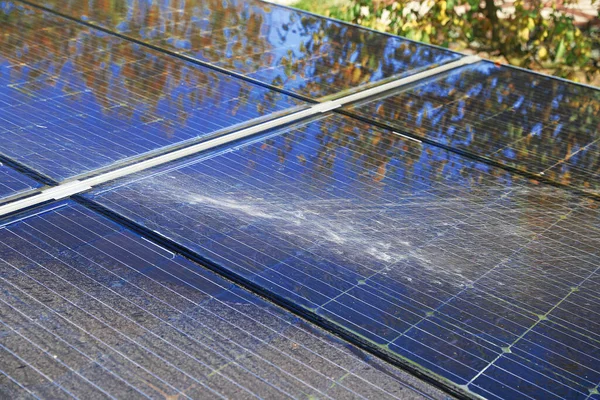 Photovoltaik Solarenergie Und Elektrizität — Stockfoto