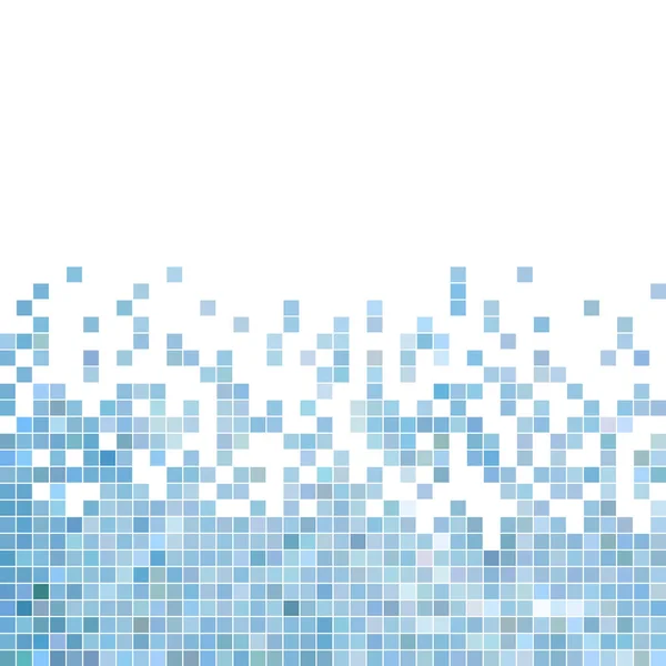 Abstract Vector Square Pixel Mosaic Background Blue — Stock Photo, Image