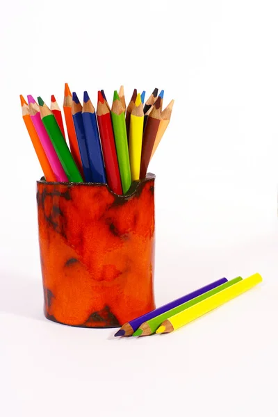 Colorful Pencils Art Craft Equipment — Stock Photo, Image