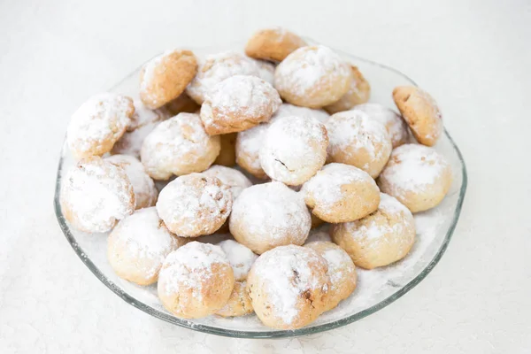Biscuits Powdered Sugar — Stock Photo, Image