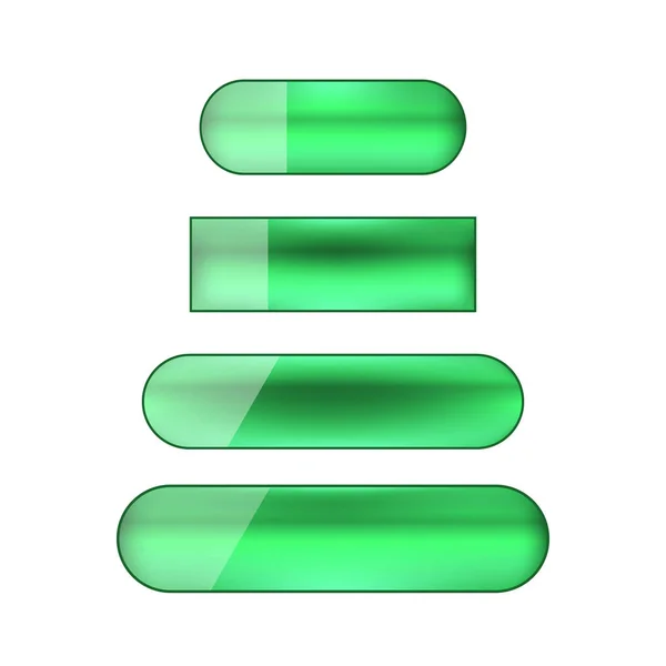 Векторные Веб Кнопки Зеленый — стоковое фото