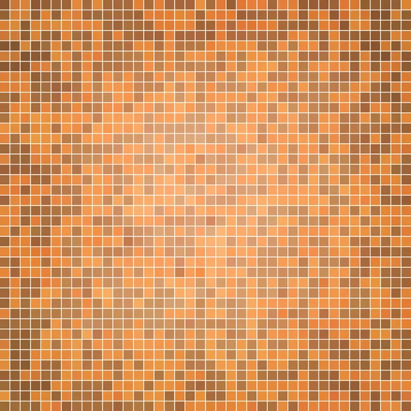 Abstrait Vecteur Carré Pixel Mosaïque Fond Orange — Photo