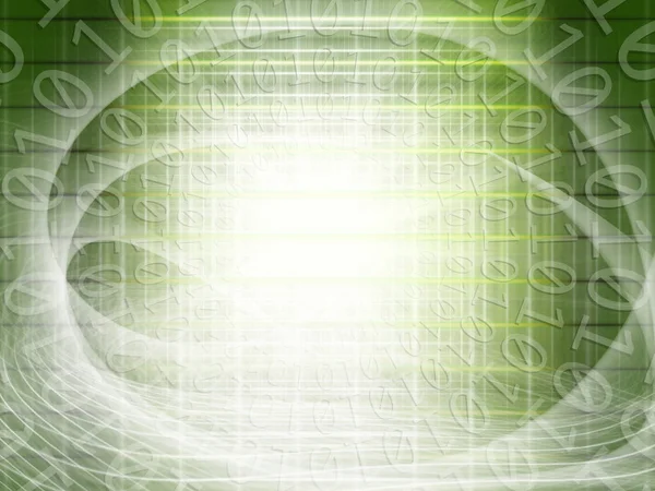 Abstracte Achtergrond Van Technologie Concept Met Gloeiende Structurele Lichten Binaire — Stockfoto