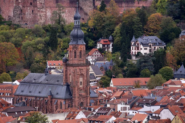 Kostel Ducha Svatého Heidelbergu Konci Října 2018 — Stock fotografie