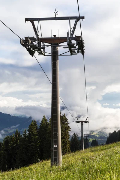 Teleférico Pylons Allgau Bavaria Alemanha — Fotografia de Stock