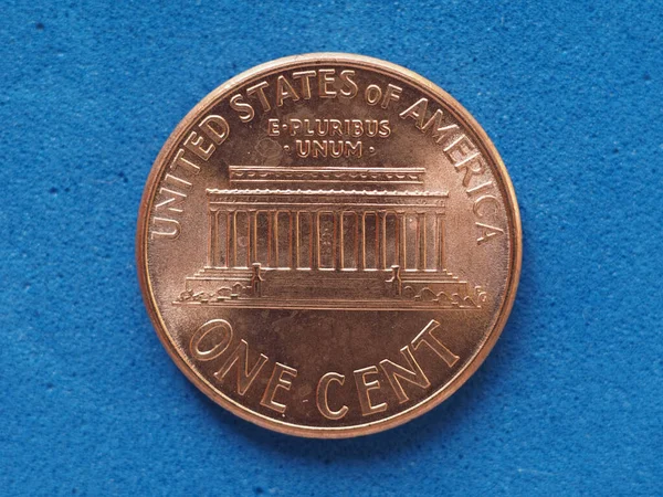 Cent Coin Money Usd Currency United States — Stock Photo, Image