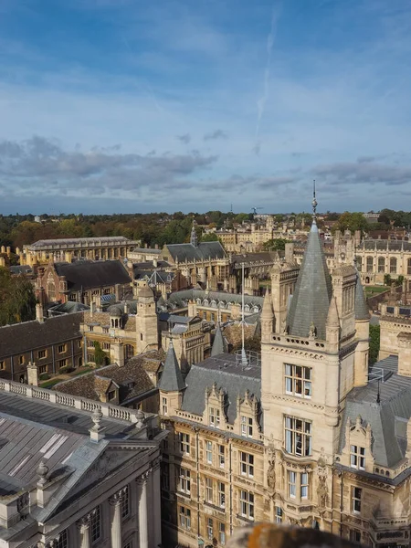 Veduta Aerea Della Città Cambridge Regno Unito — Foto Stock