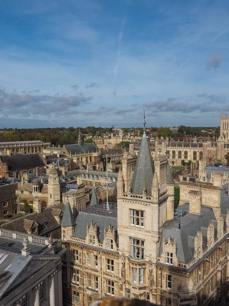 Вид Воздуха Город Кембридж Великобритания — стоковое фото