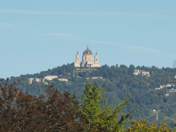 Basiliek Van Superga Heuvels Van Turijn Italië — Stockfoto