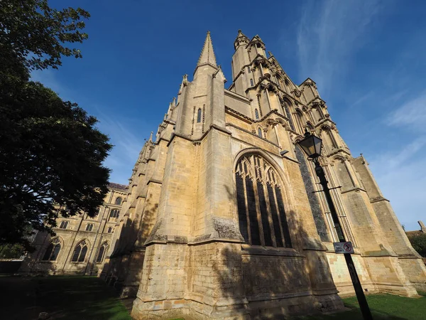 Ely Cathedral Formerly Church Etheldreda Peter Church Holy Undivided Trinity — Stock Photo, Image