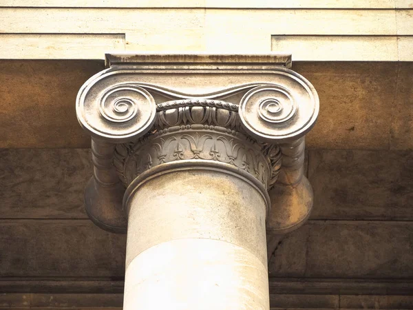 Capital Iónico Alias Chapiter Una Columna — Foto de Stock