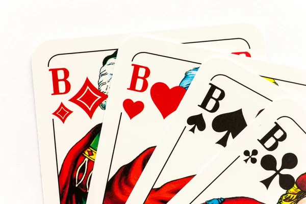 Kártyázás Szerencsejáték — Stock Fotó