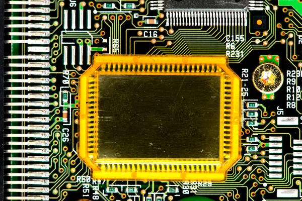 Computer Electronics Components Concept Background — Stock Photo, Image