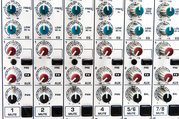 Sound Equalizer Audio Mixer — Stock Photo, Image