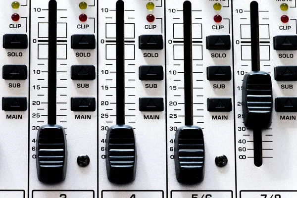 Sound Equalizer Audio Mixer — Stock Photo, Image