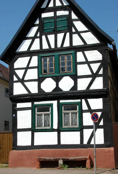 Halftimber House Leimersheim — Stock Photo, Image